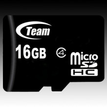 TEAM GROUP Atmintis (flash kortelės) 16GB Micro SDHC Class 4 su adapteriu