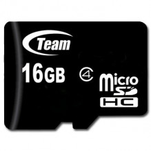TEAM GROUP Atmintis (flash kortelės) 16GB Micro SDHC Class 4 su adapteriu