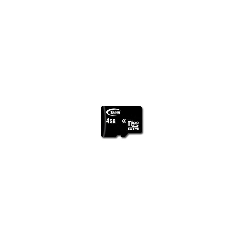 TEAM GROUP Atmintis (flash kortelės) 4GB Micro SDHC Class 4 su adapteriu