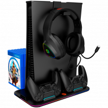 CANYON cooling stand CS-5 RGB PS5 Charge Black