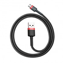 Baseus Cafule Micro USB laidas 1,5A 2m (raudona+juoda)