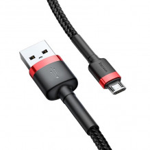 Baseus Cafule Micro USB laidas 1,5A 2m (raudona+juoda)