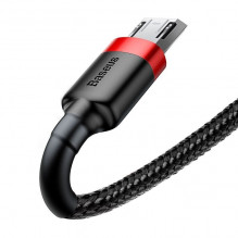 Baseus Cafule Micro USB kabelis 1,5A 2m (raudona+juoda)