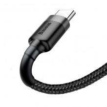 „Baseus Cafule“ kabelis USB-C 3A 0,5 m (pilka + juoda)
