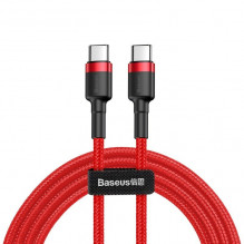 „Baseus Cafule“ kabelis USB-C PD 2.0 QC 3.0 60 W 1 m (raudonas)