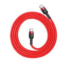 „Baseus Cafule“ kabelis USB-C PD 2.0 QC 3.0 60 W 1 m (raudonas)