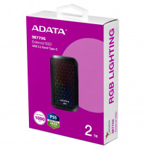 Išorinis SSD, ADATA, SE770G, 2TB, USB-C, USB 3.2, Rašymo greitis 800 MB/s, Skaitymo greitis 1000 MB/s, ASE770G-2TU32G2-C