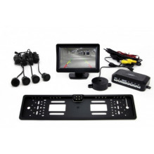 Set of TFT01 4.3" sensors with camera cam-402 LED 4 sensors black "gold"