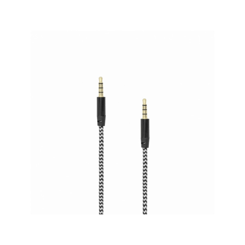 Sbox AUX Cable 3.5mm to 3.5mm Blackberry Black 3535-1.5B