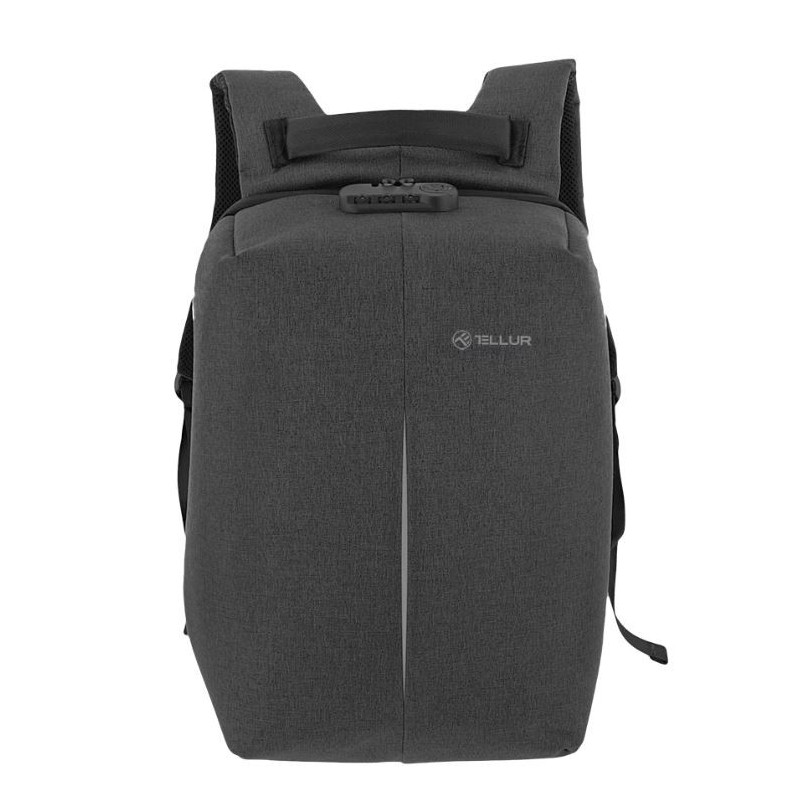 Tellur 15.6 Notebook Backpack Antitheft V2, USB port, Black