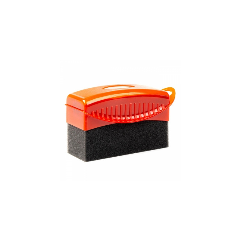 Car tire applicator in a plastic housing, soft sponge amio-03146