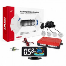 Reversing parking sensors silver LED 3D amio-03187