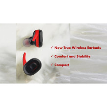 V.Silencer Ture Wireless Earbuds black / red