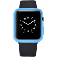 Devia Spalvingas apsauginis dėklas Apple laikrodžiui (38mm) mėlynas