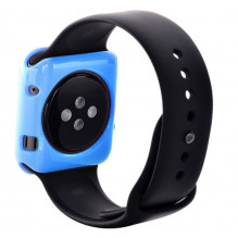 Devia Spalvingas apsauginis dėklas Apple laikrodžiui (38mm) mėlynas