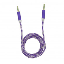 „Tellur Basic“ garso kabelis aux 3,5 mm lizdas, 1 m purpurinis