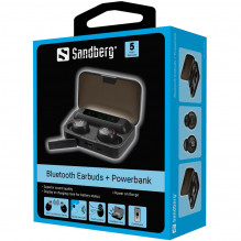 „Sandberg 126-38 Bluetooth“ ausinės + „Powerbank“.