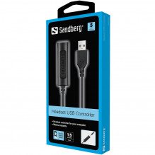 Sandberg 134-17 ausinių USB valdiklis 1,5m
