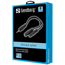 Sandberg 502-16 MiniJack Splitter 1- 2