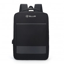 „Tellur 15.6“ nešiojamojo kompiuterio kuprinė „Nomad“ su juodos spalvos USB prievadu