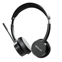 „Tellur Voice Pro Wireless“ skambučių centro ausinės, juodos