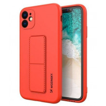 Wozinsky Apple Kickstand Case lankstus silikoninis iPhone 11 Red