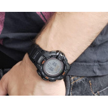 CASIO ProTrek skaitmeninis tvirtas laikrodis vyriškas PRG-270-1ER pilkas