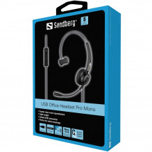 Sandberg 126-14 USB biuro ausinės Pro Mono