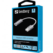 Sandberg 134-13 ausinių USB keitiklis
