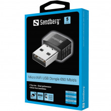 Sandberg 133-91 Micro WiFi USB raktas 650Mbit / s