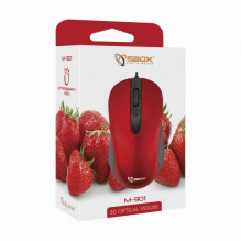 Sbox Optical Mouse M-901 red