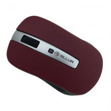 Tellur Basic Wireless Mouse, LED Dark Red