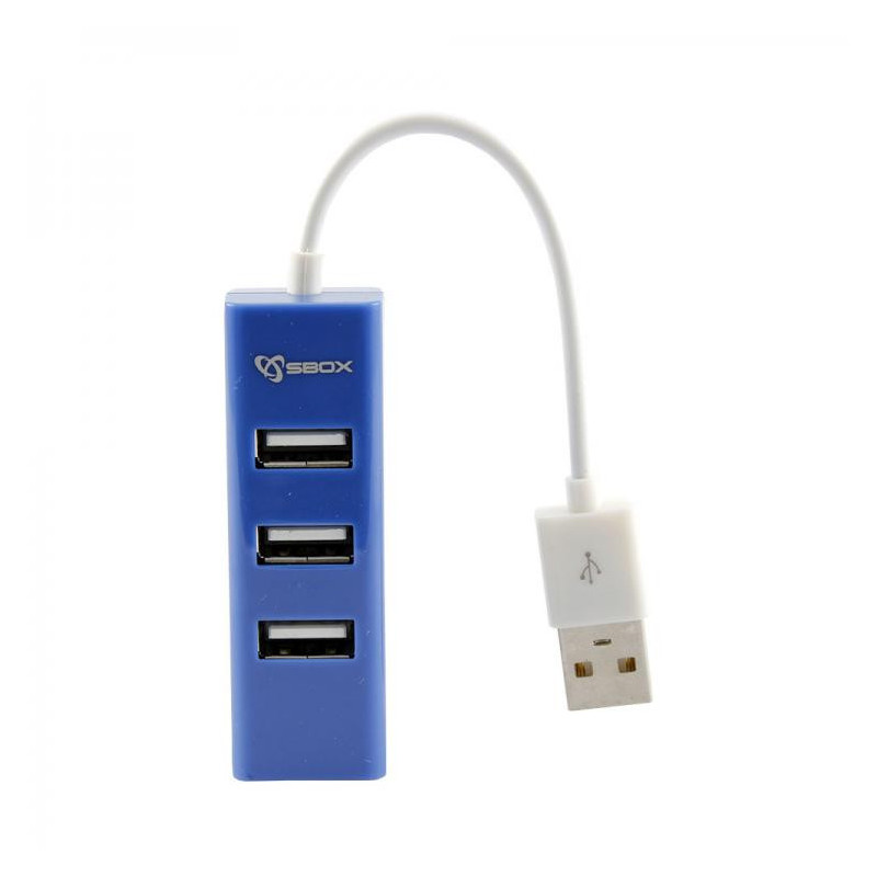 Sbox H-204 USB 4 Ports USB HUB blueberry blue