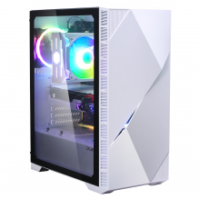 Zalman Z3 Iceberg White ATX, T / G, ARGB ventiliatorius x 2