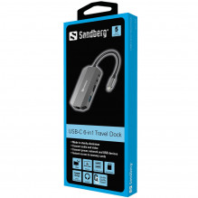 Sandberg 136-33 USB-C 6-in-1 Travel Dock