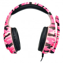 Ikigarsinės žaidimų ausinės „Pink Power“.