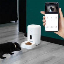 „Tellur Smart WiFi“ naminių gyvūnėlių tiektuvas, „UltraHD“ kamera, 4L balta