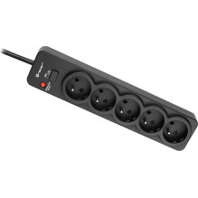 Tracer 46975 PowerGuard 1.8m Black (5 Outlets)