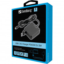 Sandberg 135-79 USB-C kintamosios srovės įkroviklis PD65W EU 2M