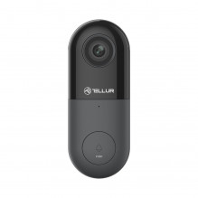 „Tellur Smart WiFi“ vaizdo durų skambutis 1080P, PIR, laidinis juodas