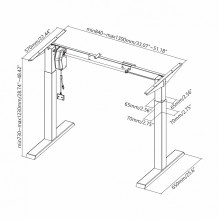 White Shark Gaming Desk Dark Force