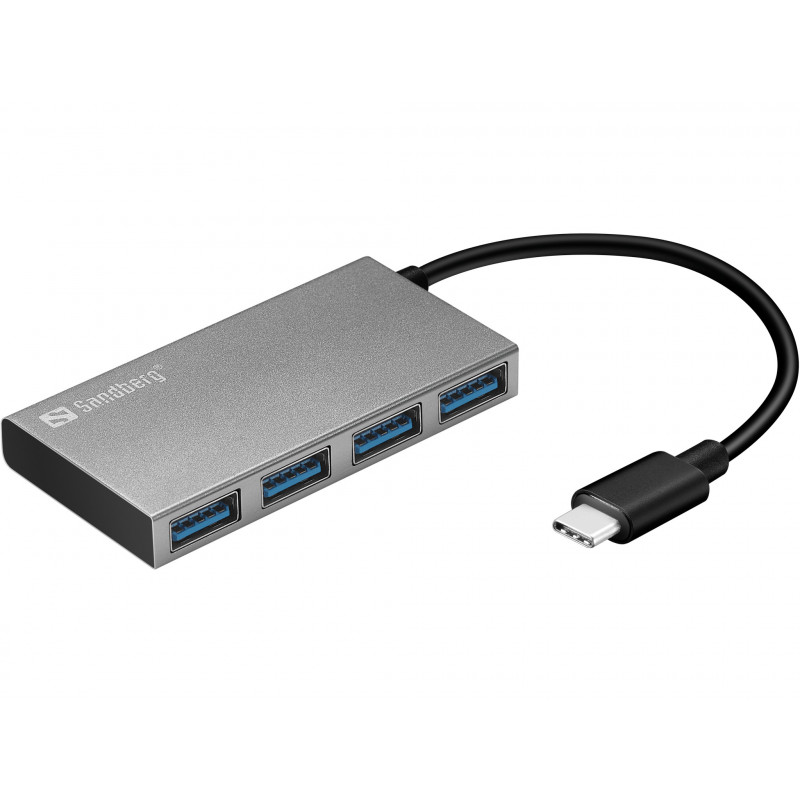 Sandberg 136-20 USB-C iki 4 xUSB 3.0 Pocket Hub