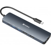 Sandberg 136-43 USB-C 8K ekrano dokas