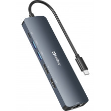 Sandberg 136-43 USB-C 8K ekrano dokas