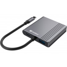 Sandberg 136-44 USB-C Dock 2xHDMI+USB+PD