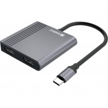 Sandberg 136-44 USB-C dokas 2xHDMI+USB+PD