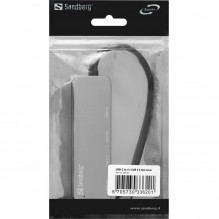 Sandberg 336-20 USB-C iki 4 x USB 3.0 Hub SAVER
