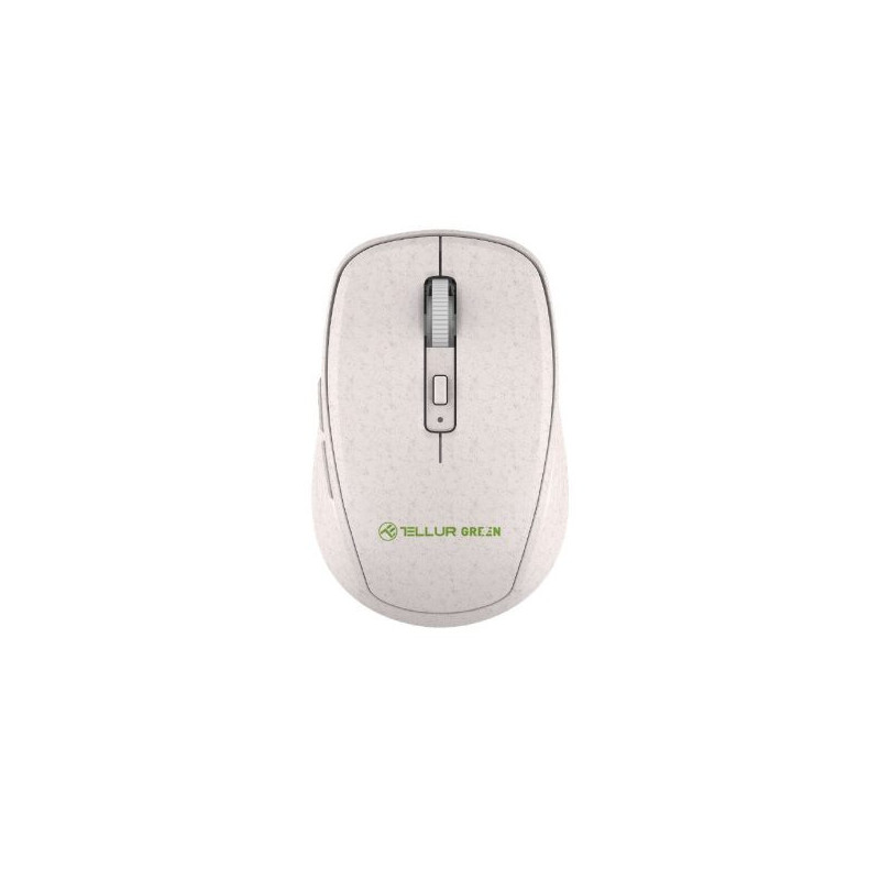 Tellur Green Wireless Mouse Nano Reciever Creame