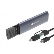 Sandberg 136-39 USB 3,2 dėklas, skirtas M.2+NVMe SSD