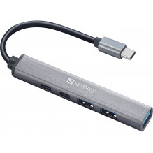 Sandberg 336-50 USB-C iki 3xUSB-A + 2xUSB-C Saver